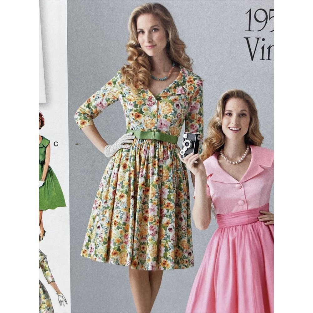 Simplicity Pattern 1459 K5 Size 8-16 Vtg 50s Dress UNCUT rockabilly pinup sewing - Picture 5 of 10